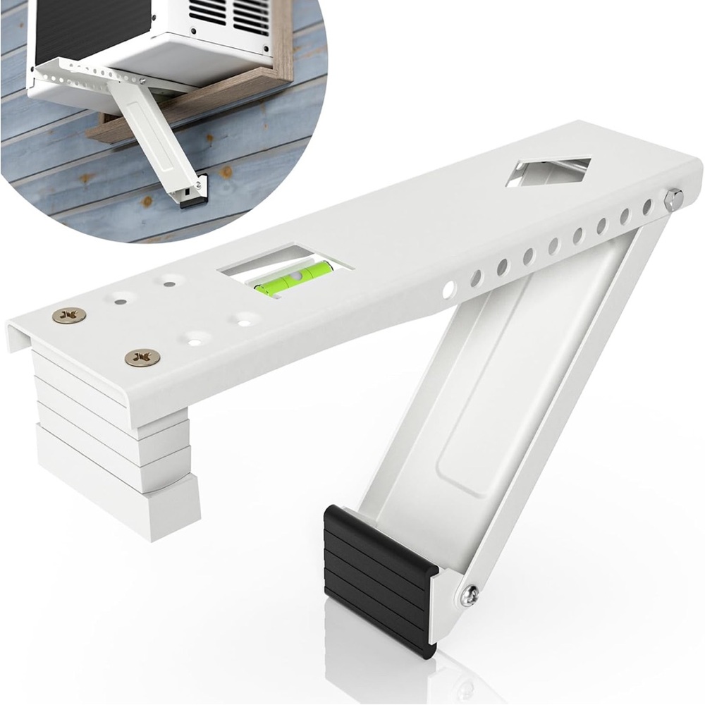 Adjustable White AC Support Bracket